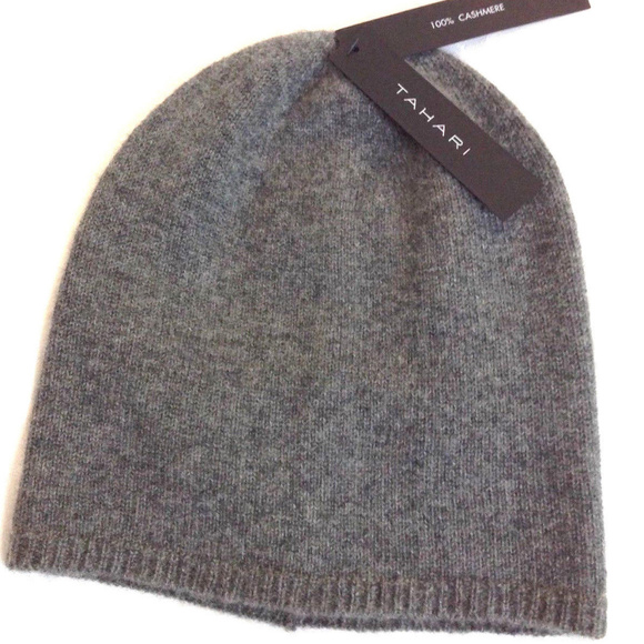 Cashmere Solid Slouch Knit Hat 